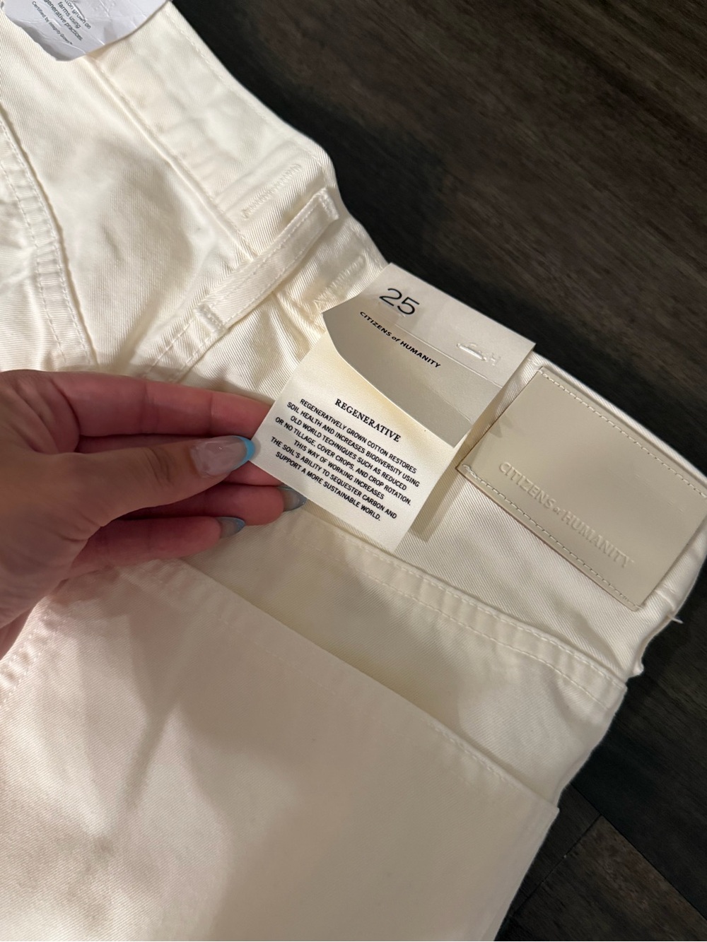 Citizens Of Humanity White Straight-Leg Jeans - Picture 5 of 7
